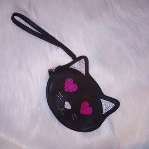 NWOT Large Betsey Johnson Cat Wristlet